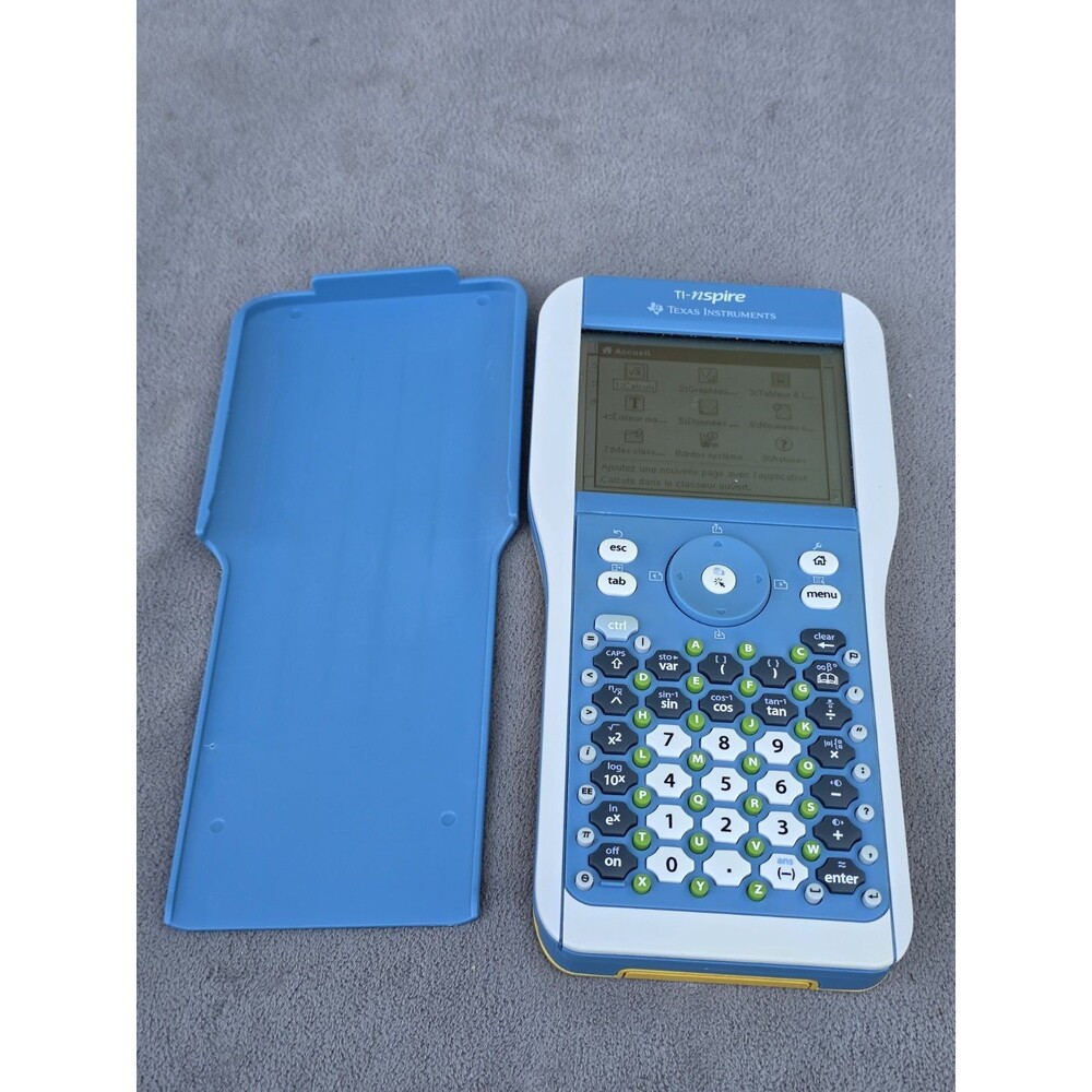 Texas Instruments TI-Nspire Graphing Calculator with slide cover Blue & Yellow